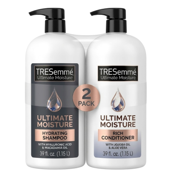 TRESemmé Ultimate Moisture Shampoo & Conditioner, 39 fl. oz. Bottles (2-Pack)